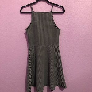 Black and White Plaid Dress